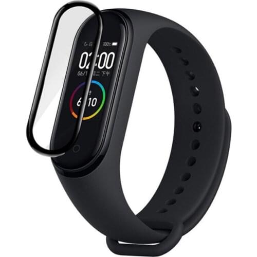 3D Curved Edge Full Coverage Miband Soft Clear Protective Film Cover For Xiaomi Mi Band 5 band5 Screen Protector Guard(Not Glass