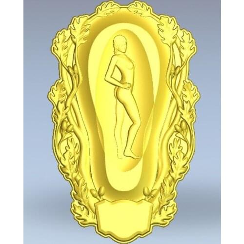 3d model relief for cnc in STL file format locket_1