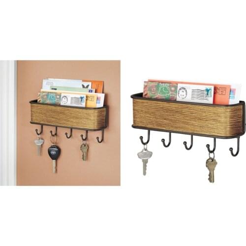 90162ES Interdesıgn Letter Holder, Keychain And Hanger 26x6x11cm