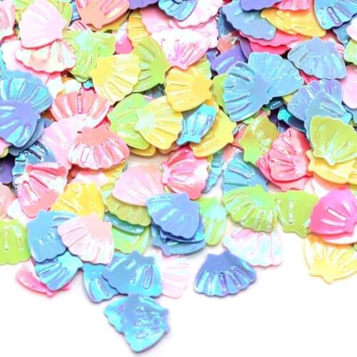Mix Colors Sea Shell Shaped PVC Loose Sequins For Crafts Paillettes DIY Scrapbook Accessory Confettis Wedding Decoration