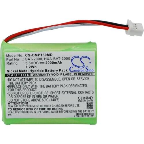 Cameron Sino 2000mah battery for OMRON HBP-1300 HBP-1300 blood pressure monitor BAT-2000 HXA-BAT-2000 batteries