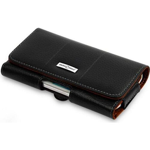 Retro Genuine Leather Waist Belt Clip Pouch Cover For BlackBerry KEYone DTEK70 Mercury