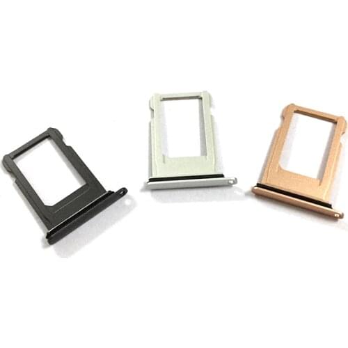 Sim Tray Holder For Apple IPhone 8 IPhone8 SIM Card Tray Slot Holder Adapter Socket Repair Parts