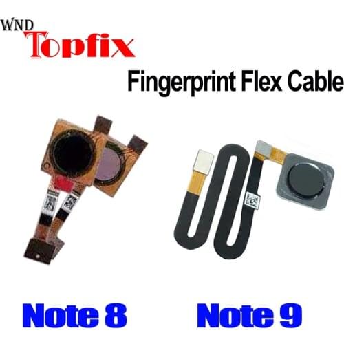 For Meizu Note 8 Home Button Fingerprint Ribbon Identification Sensor Flex Cable For Meizu Note 9 Home Button Replacement
