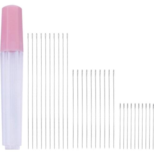 30pcs/lot bead needles very thin needle sewing Needles for beads embroidery Tool DIY needlework
