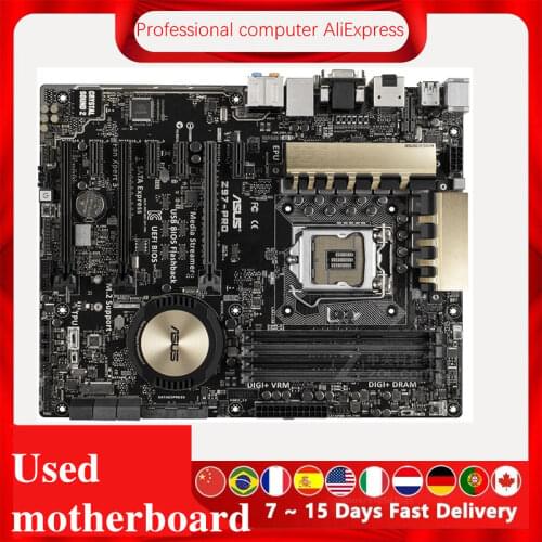 For Asus Z97-PRO Desktop Motherboard Z97 LGA 1150 For Core i7 i5 i3 DDR3 SATA3 USB3.0 Original Used Mainboard