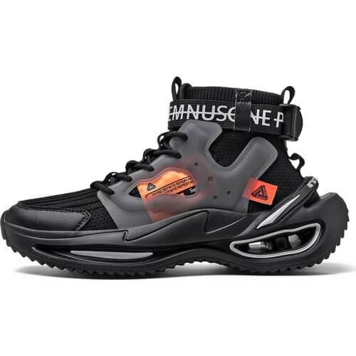 Cushioning Platform Running Shoes Men Mens Trainers Zapatillas de Hombre Mesh Sports Shoes for Male Chunky Sneakers Breathable