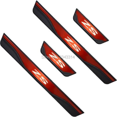 For MG ZS 2017 2018 2019 2020 Accessories Stainless Door Sill Kick Scuff Plate Guard Pedal Protector Trim Step Cover Car Styling