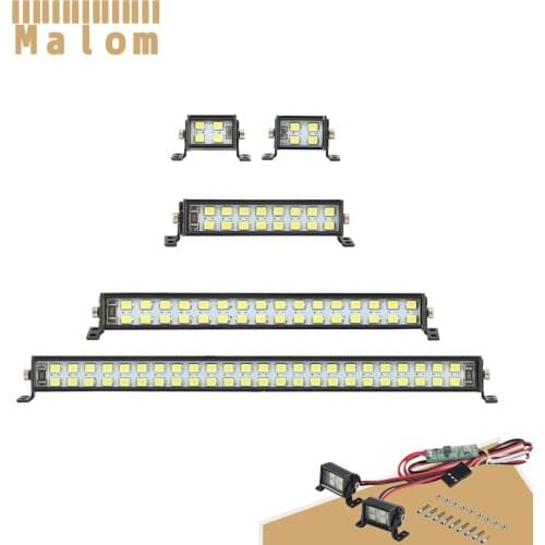 New Bright LED Light Bar RC Car Roof Lamp CH3 Control for 1/10 RC Crawler Axial Capra SCX10 II 90046 RGT EX86100 TRX4 D90 TRX6