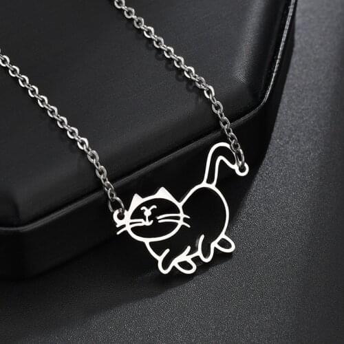 Personalized Graffiti Pattern Custom Necklace women Piercing Letter 316L Stainless Steel Choker Name Letter Necklace Jewelry