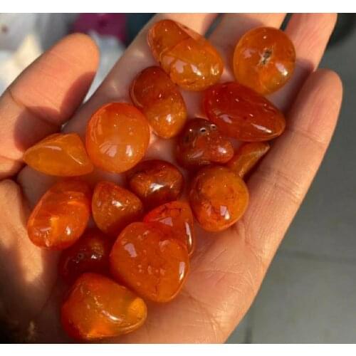 Natural carnelian red agate Crystals Quartz Gravel Small Stone Buddhist Minerals Garden FlowerPot Specimen Fengshui