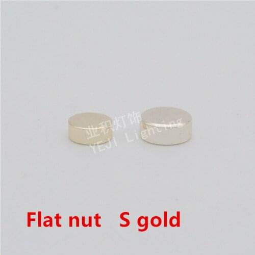 S gold Flat nut M10 teeth screw cap Decorative nuts Vintage pendant lighting fitting Led bulb Tube light Lighting accessories
