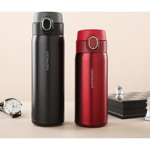 Modern Solid Color Stainless Steel Lnsulated Cup Outdoor Sports Portable Water Bottle Household Office Couple Make Tea Water Cup