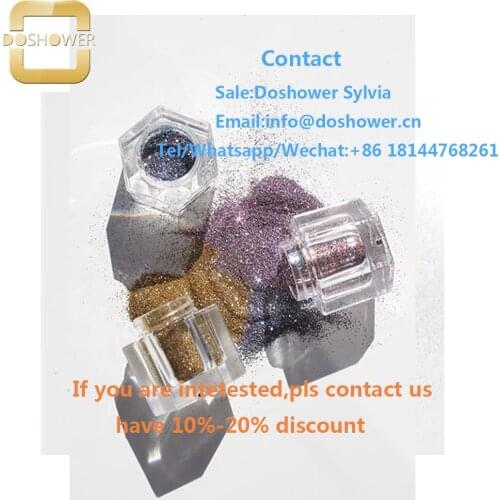 Glass glitter powder with acrylic nails glitter powder bottle for glitter powder art
