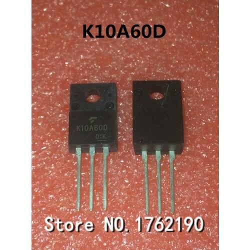 50PCS/LOT K10A60D TK10A60D TO-220F 600V 10A MOS high-voltage tube field effect transistor N-channel
