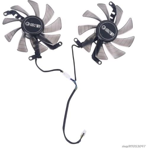 2pcs 85mm 4Pin Cooler Fan for Galax GeForce GTX 1660 RTX 2060 2070 Graphics Card Q5WA M16 21 Wholesales
