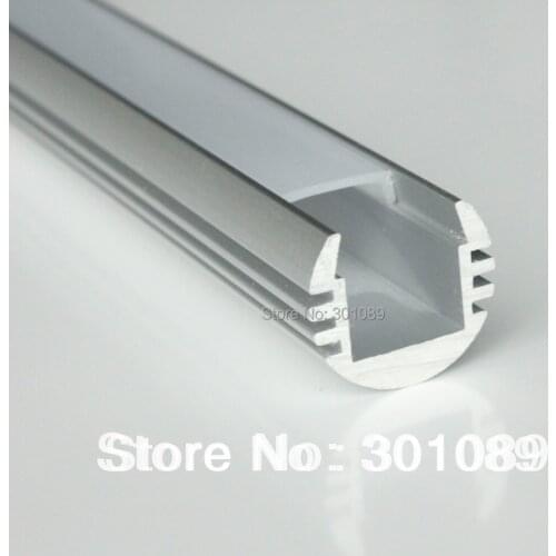 10m (10pcs) a lot, 1m per piece, LED Profile Aluminum, AP1818 Round shape clear cover or milky diffuse cover
