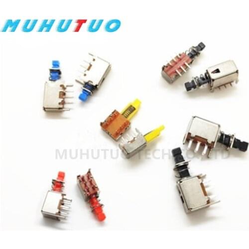 10PCS A03 straight key switch Keyboard switch A05 power switch A04 PS-22F02 Double row 6 pin lock no lock patch