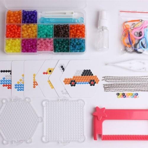 1200PCS/Set Diamond Jewel Beads 12 Colors 3D Puzzle Toys for Children Hama Bead Educational Toys Jigsaw Puzzle Speelgoed