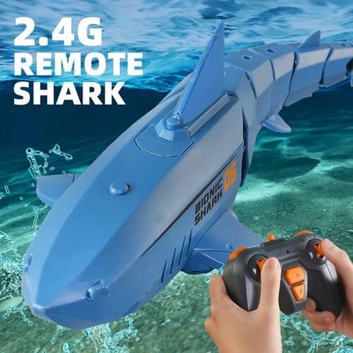 2.4G RC Boat Remote Control Toy Swim Toy Simulation Boat Underwater Electric Racing Boat Waterproof Toy Pool Gift for Kids