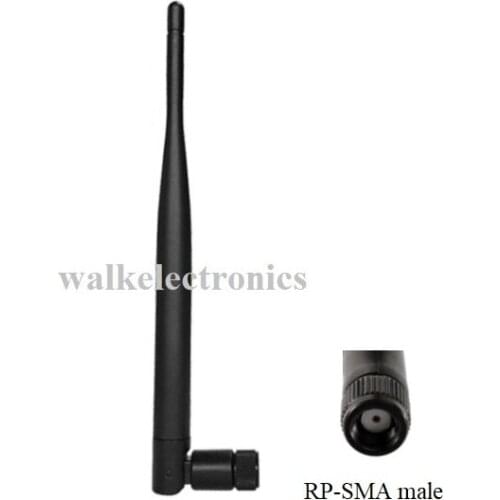 WiFi Antenna/2.4GHz Antenna/Zigbee Antenna: WiFi rubber antenna, RP-SMA male straight connector, 5.0dBi