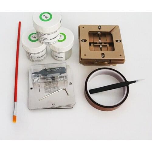 90MM BGA stencils 29PCS universal 80/90MM universal reballing jig tin solder ball Vacuum pen HANDI-VAC