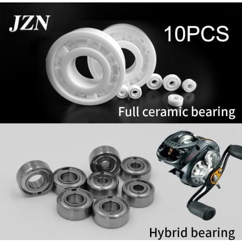 Free shipping 10PCS Zirconia Full Ceramic Bearing Fishing Wheel Bearing MR115 623 MR105 CE Self-lubricating
