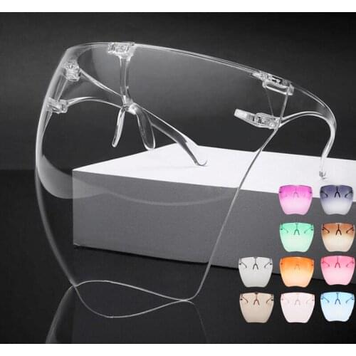 Unisex Colorful Eye Mask Sunshield Anti-fogging Isolation Mask Protector Sunglass Half Face Mask Protector Mask Anti-Splash Mask