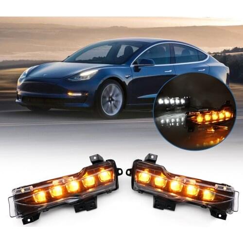 For 2019-2020 Tesla Model 3 Sports Car Front Fog Light Driving Lamp Tesla Model 3 Accessories UP-Level Replacement Assembly