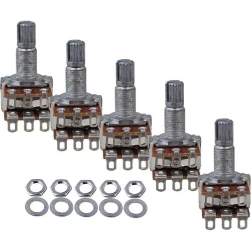 Dual MN250K Blend/Balance Pot Dual Taper Rotary Potentiometer 16mm Base Dia Pack of 5