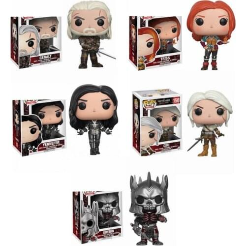 Funko The Witchers CIRI 150#& GERALT 149# EREDIN 151# YENNEFER 152# Action Figure Collection Model Toys for Children gift