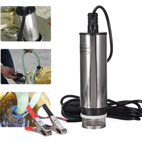 HOT 30L/min 51MM Dc Electric Submersible Pump For Pumping Diesel Oil Water , Fuel Transfer Pump ,oil Suction Pump , 12 24 V Volt