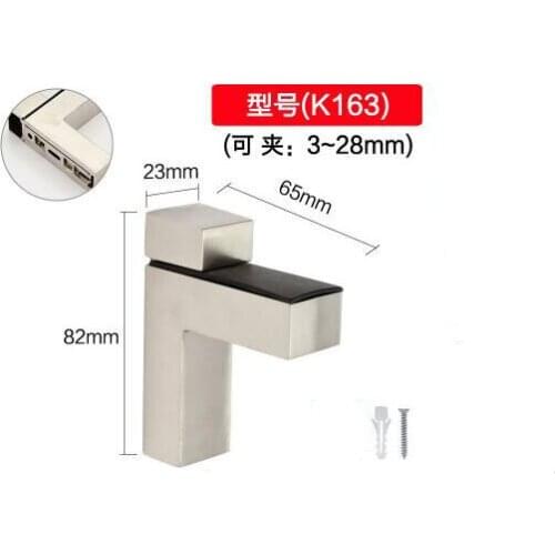 FUMAO 2pcs Adjustable Zinc Alloy Bracket Support For Glass Wood Shelves