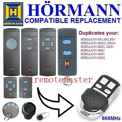 Hormann hsz2 868,hsp4 868,hsp4 868-c,hsd2-A 868,hsd2-c 868mhz remote control replacement transmitter very