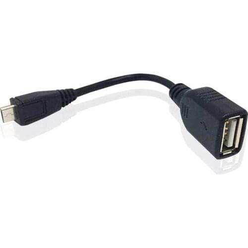 10cm Micro 5pin USB Male to USB2.0 Female OTG Adapter Cable For Android Phones Tablet PC