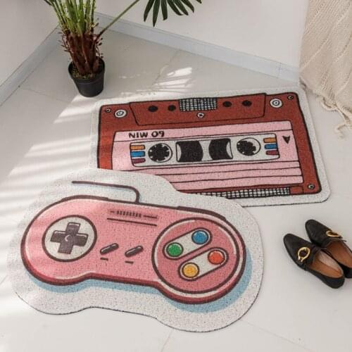 Vintage Style Floor Mats Carpet Non-slip PVC Hallway Entrance Door Mat Carpet Kitchen Mat Bath Mat Custom Pattern Home Door Mats