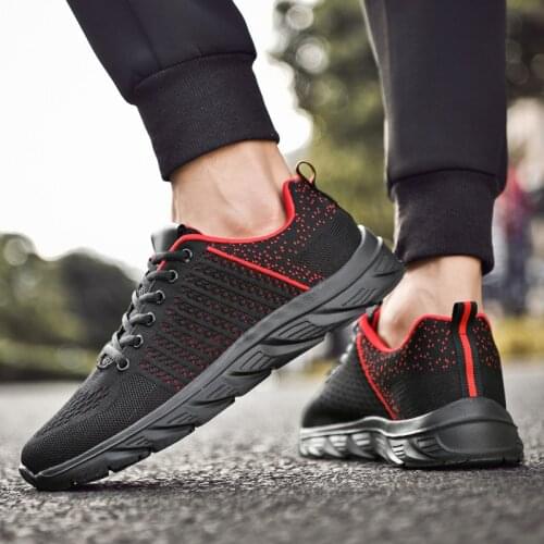 Mens shoes casual fashion new sneaker mesh ventilation shoes running mesh shoes men summer all black