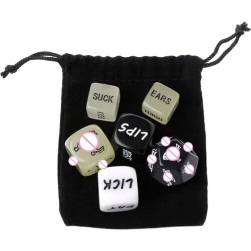 Love Dice Fun Acrylic Dice Sex Dice Erotic Dice Love Game Toy Couple Gift Cubes Dice