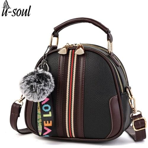 Fashion Female Bag Pu Leather Satchel Crossbody Shoulder Bags Tassel Zipper Female Mini Small Handbag and Purse A4198