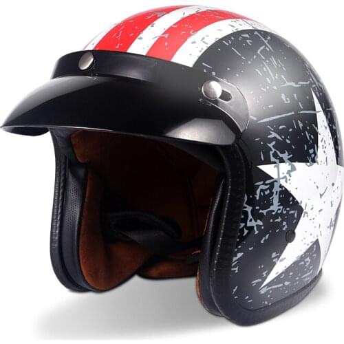 New Open Face Motorcycle Helmet Motorcycle Helmet Moto Casco Capacetes Electric Riding Motorcycle Helmet Scooter Black kask