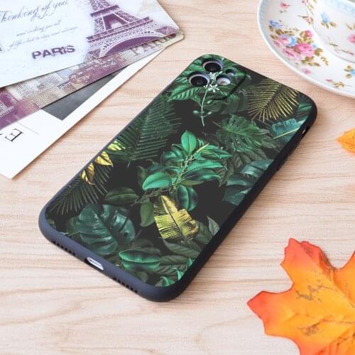 For iPhone Tropical Garden Iii Print Soft Matt Apple iPhone Case