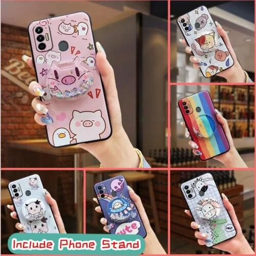 New Arrival Silicone Phone Case For Tecno Spark 7 TPU Cover Shockproof Waterproof Durable Cute