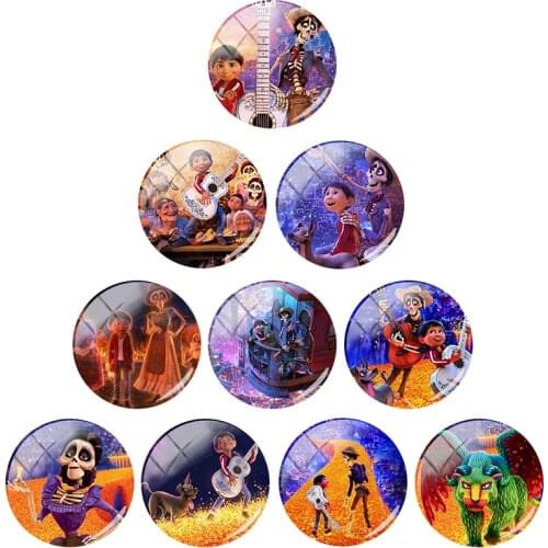 Disney New Fashion Dream Hunting Circle 12mm/15mm/16mm/18mm/20mm Photo Cute Girl Glass Cabochon Dome Flat Back For Friends