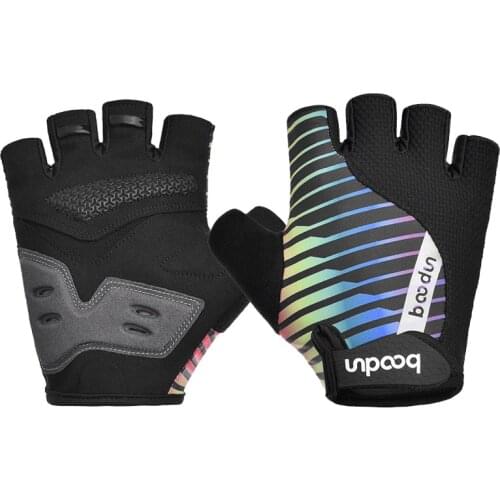 BOODUN Shockproof Gel Pad Cycling Glove Half Finger Summer MTB Bike Gloves Women Mens Gym Sports Outdoor Bicycle Gloves 2021