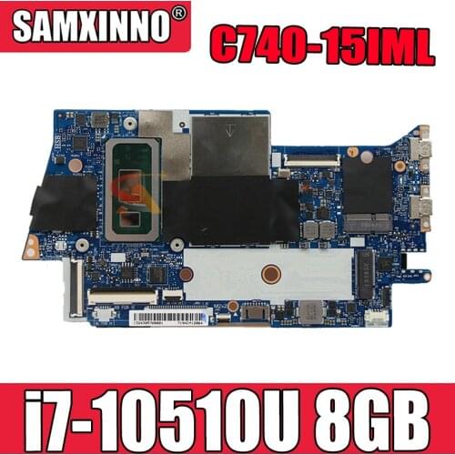 For Lenovo Yoga C740-15IML YOGA C740-15 laptop motherboard FYG41 NM-C431 motherboard CPU i7-10510U RAM 8GB tested OK Mainboard