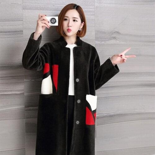 Shearing Sheep Wool Coat Female Fur Coat Natural Fur Autumn and Winter Jacket Women Korean Clothing Chaqueta Mujer KJ544