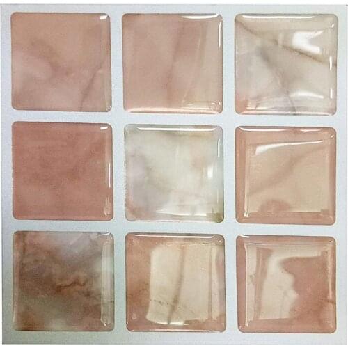 Wall brick wallpaper 10pcs / pack 4X4 inch high tailgate stripping and self-adhesive waterproof wall home decoration