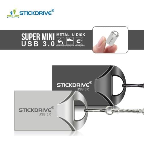 Waterproof Super Mini usb flash drive 4GB 8GB 16GB pen Drive 32GB metal usb 3.0 flash usb stick pendrive 64GB for cle usb 128 gb