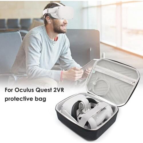 VR Accessories Hard EVA Storage Bag For Oculus Quest VR 2 Gaming Headset Travel Carrying Case For Oculus Quest2 Protective Pouch