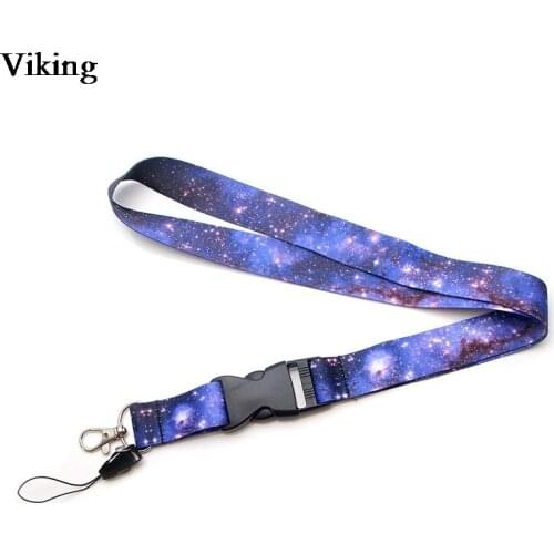 Starry Sky Print Lanyard Neck lanyards For Keys Phone Strap Hang Rope Artistic ID Badge Holders ID Card Keychains Lanyard G0325